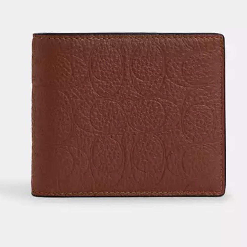 Coach 3-In-1 Wallet| In Signature Leather | Vintage Brown